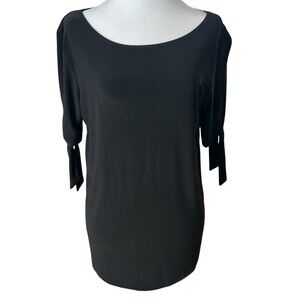 Prospect Blvd‎ Woman's Black Top Cut Out Arm Detail Sz L
